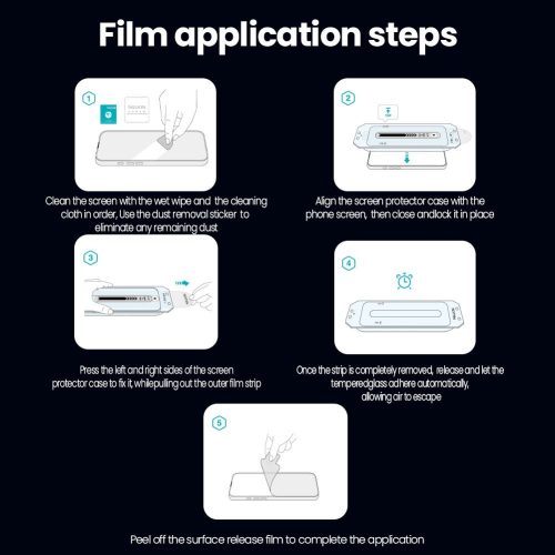 Nillkin Guardian 2.5D üvegfólia Apple iPhone 17 Pro Max készülékhez (applikátorral)