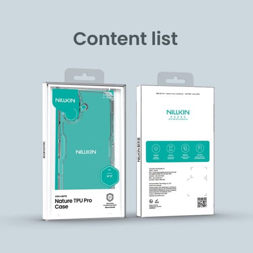 Nillkin Nature TPU PRO tok Apple iPhone 17 készülékhez – Átlátszó