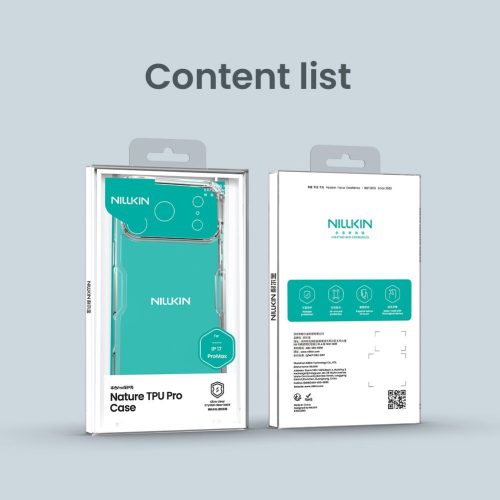 Nillkin Nature TPU PRO tok Apple iPhone 17 Pro Max készülékhez – Átlátszó