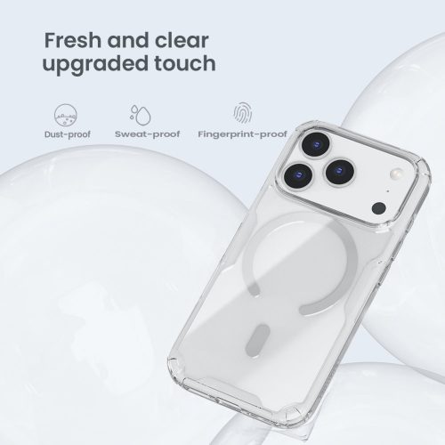 Nillkin Nature TPU PRO Magnetic tok Apple iPhone 17 Pro készülékhez – Átlátszó