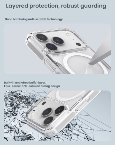 Nillkin Nature TPU PRO Magnetic tok Apple iPhone 17 Pro készülékhez – Átlátszó