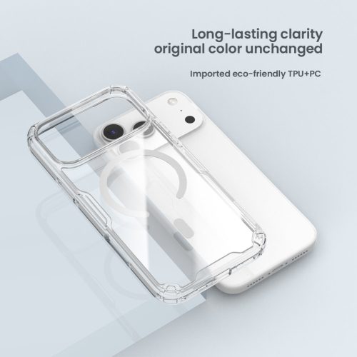 Nillkin Nature TPU PRO Magnetic tok Apple iPhone 17 Pro Max készülékhez – Átlátszó