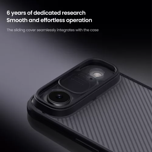 Nillkin CamShield PRO tok Apple iPhone Air készülékhez – Átlátszó fekete