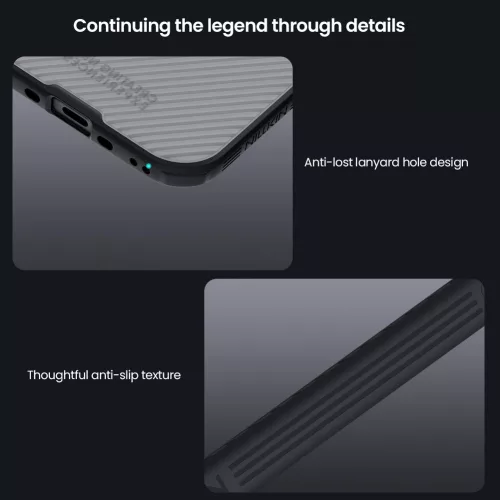 Nillkin CamShield PRO tok Apple iPhone Air készülékhez – Átlátszó fekete