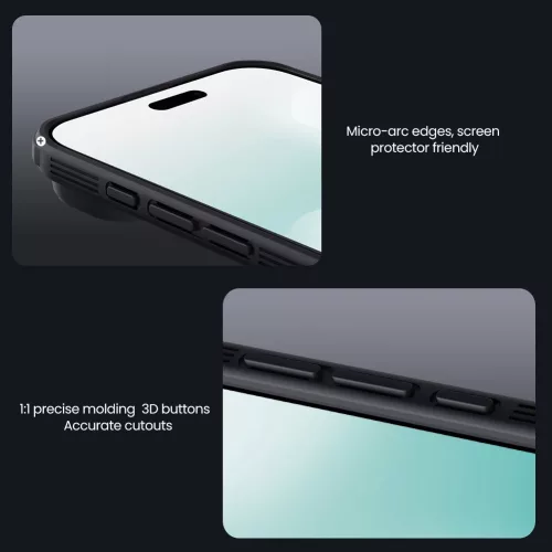 Nillkin CamShield PRO tok Apple iPhone Air készülékhez – Átlátszó fekete