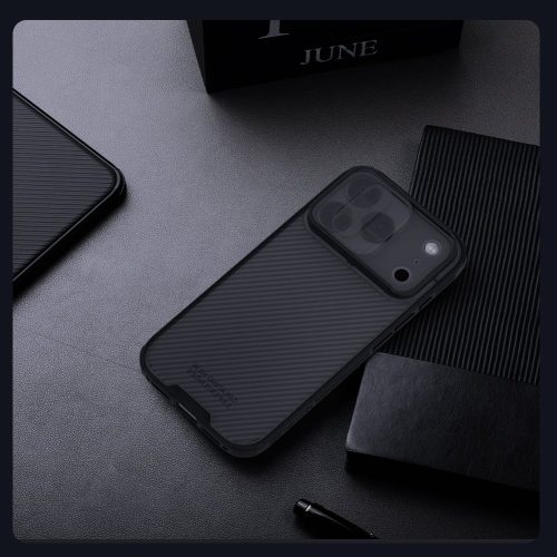 Nillkin CamShield PRO tok Apple iPhone 17 Pro készülékhez – Átlátszó fekete