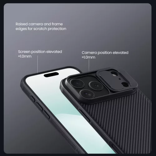 Nillkin CamShield PRO tok Apple iPhone 17 Pro Max / 18 Pro Max készülékhez – Sötétzöld