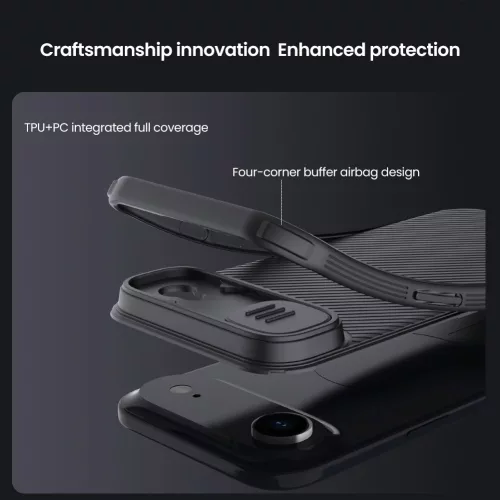 Nillkin CamShield PRO Magnetic tok Apple iPhone Air készülékhez – Fekete
