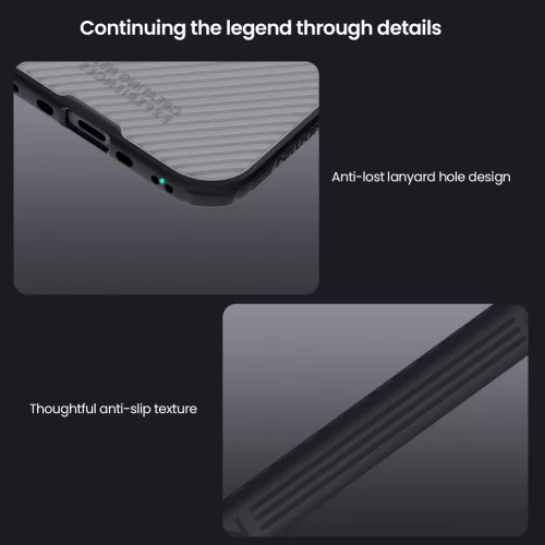 Nillkin CamShield PRO Magnetic tok Apple iPhone Air készülékhez – Átlátszó fekete