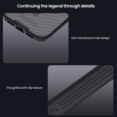 Nillkin CamShield PRO Magnetic tok Apple iPhone 17 Pro készülékhez – Átlátszó fekete