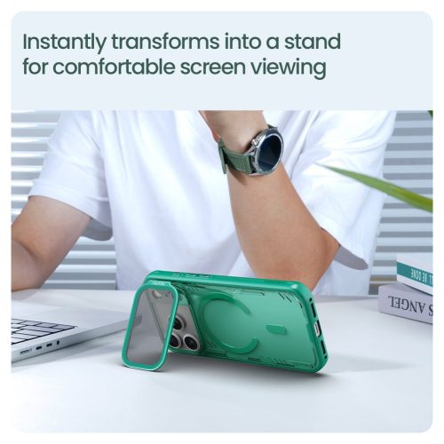 Nillkin Iceblade Prop Magnetic tok Apple iPhone 17 Pro készülékhez – Sötét éjszaka fekete