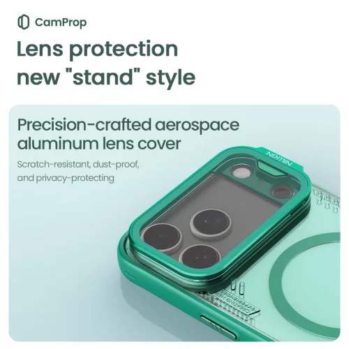 Nillkin Iceblade Prop Magnetic tok Apple iPhone 17 Pro Max / 18 Pro Max készülékhez – Sötét éjszaka fekete