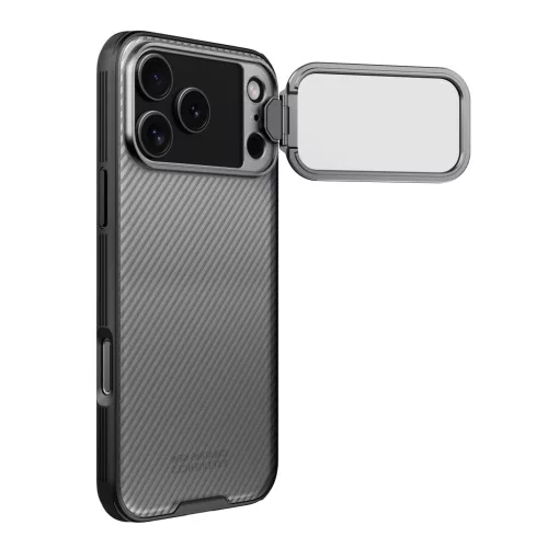 Nillkin CamShield Prop tok Apple iPhone 17 Pro Max / 18 Pro Max készülékhez – Átlátszó fekete