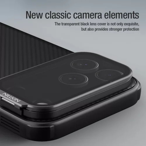 Nillkin CamShield Prop tok Apple iPhone 17 Pro Max / 18 Pro Max készülékhez – Fekete