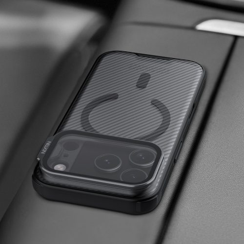 Nillkin CamShield Prop Magnetic tok Apple iPhone 17 Pro készülékhez – Átlátszó fekete