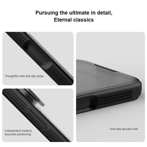 Nillkin CamShield Prop Magnetic tok Apple iPhone 17 Pro Max / 18 Pro Max készülékhez – Átlátszó fekete