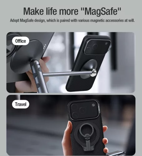 Nillkin CamShield Prop Magnetic tok Apple iPhone 17 Pro Max / 18 Pro Max készülékhez – Fekete