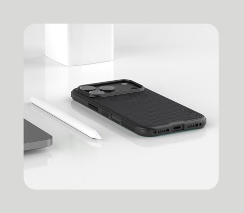 Nillkin Super Frosted PRO tok Apple iPhone 17 Pro készülékhez – Fekete