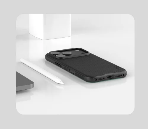 Nillkin Super Frosted PRO tok Apple iPhone 17 Pro Max / 18 Pro Max készülékhez – Fekete