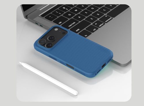Nillkin Super Frosted PRO tok Apple iPhone 17 Pro készülékhez – Kék
