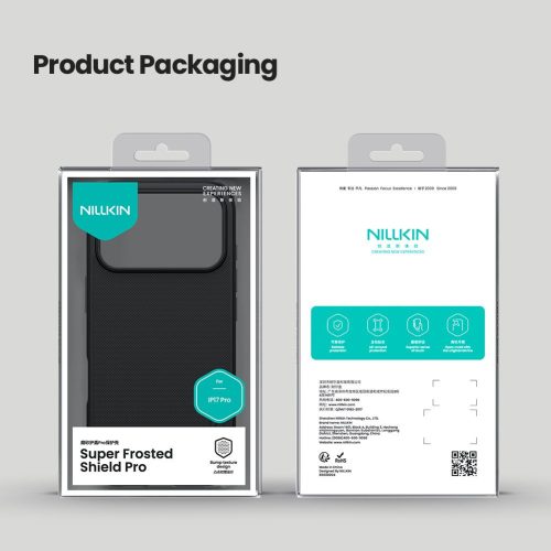 Nillkin Super Frosted PRO tok Apple iPhone 17 Pro készülékhez – Kék