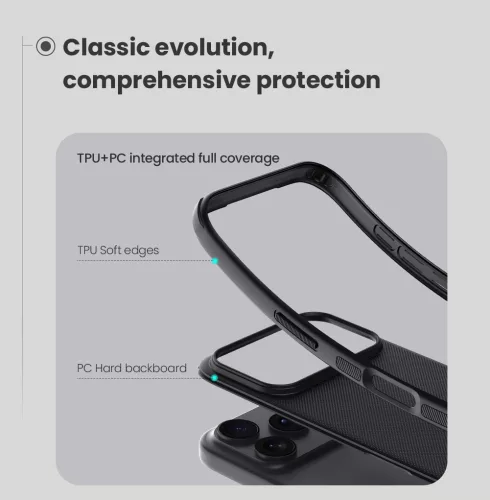 Nillkin Super Frosted PRO tok Apple iPhone 17 Pro Max / 18 Pro Max készülékhez – Titánszürke