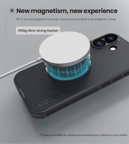 Nillkin Super Frosted PRO Magnetic tok Apple iPhone 17 készülékhez – Fekete