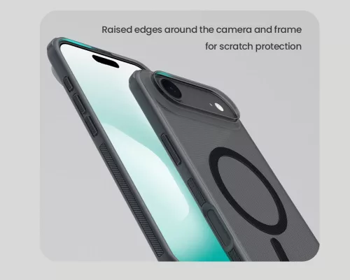 Nillkin Super Frosted PRO Magnetic tok Apple iPhone Air készülékhez – Átlátszó fekete