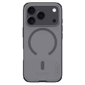   Nillkin Super Frosted PRO Magnetic tok Apple iPhone 17 Pro készülékhez – Átlátszó fekete