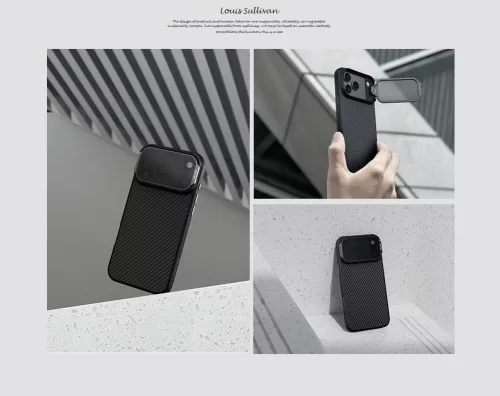 Nillkin CarboProp Aramid Magnetic tok Apple iPhone 17 Pro Max / 18 Pro Max készülékhez – Fekete