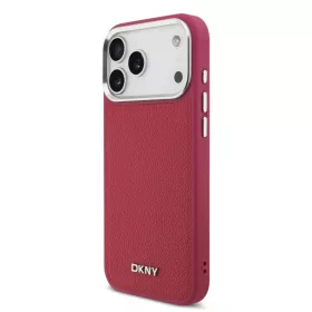   DKNY Pu Leather Metal Logo Wrist Chain MagSafe tok, iPhone 17 Pro Max