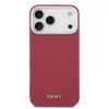 DKNY Pu Leather Metal Logo Wrist Chain MagSafe tok, iPhone 17 Pro Max