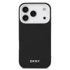 DKNY Pu Leather Metal Logo Wrist Chain MagSafe tok, iPhone 17 Pro