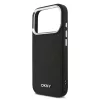 DKNY Pu Leather Metal Logo Wrist Chain MagSafe tok, iPhone 17 Pro
