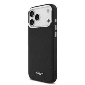   DKNY Pu Leather Metal Logo Wrist Chain MagSafe tok, iPhone 17 Pro Max