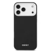 DKNY Pu Leather Metal Logo Wrist Chain MagSafe tok, iPhone 17 Pro Max
