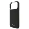 DKNY Pu Leather Metal Logo Wrist Chain MagSafe tok, iPhone 17 Pro Max