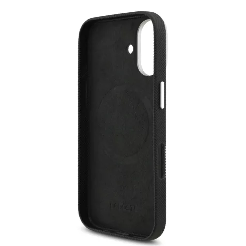 Lacoste Iconic Petit Pique Metal Logo MagSafe tok iPhone 17 fekete tok