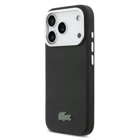   Lacoste Iconic Petit Pique Metal Logo MagSafe tok iPhone 17 Pro Max fekete tok - 