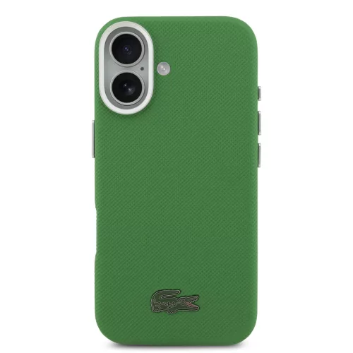 Lacoste Iconic Petit Pique Metal Logo MagSafe tok iPhone 17 - zöld