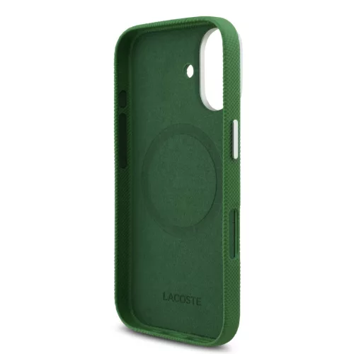 Lacoste Iconic Petit Pique Metal Logo MagSafe tok iPhone 17 - zöld