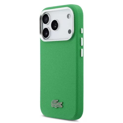  Lacoste Iconic Petit Pique Metal Logo MagSafe tok iPhone 17 Pro Max- zöld