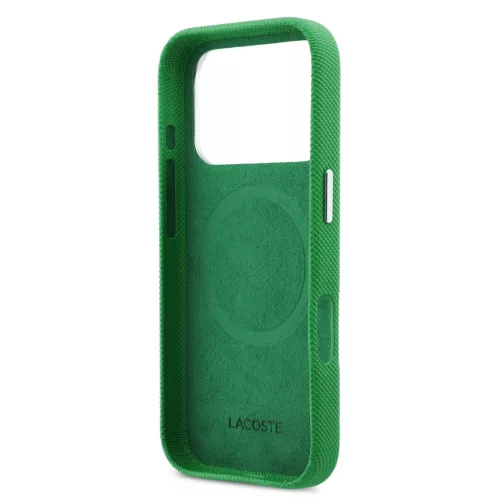  Lacoste Iconic Petit Pique Metal Logo MagSafe tok iPhone 17 Pro Max- zöld