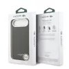 Lacoste PU Leather Champs Elysees MagSafe tok, iPhone Air - fekete