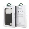Lacoste PU Leather Champs Elysees MagSafe tok, iPhone 17 Pro - fekete