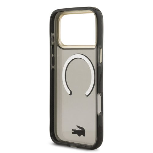 Lacoste PC/TPU Frosted Finish Gold Logo Apple iPhone 17 Pro - fekete