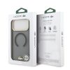 Lacoste PC/TPU Frosted Finish Gold Logo Apple iPhone 17 Pro - fekete