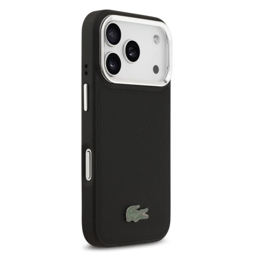 Lacoste Iconic Petit Pique tok,  kamera kitámasztóval MagSafe iPhone 17 Pro - fekete