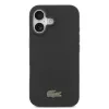 Lacoste Iconic Petit Pique MagSafe tok + kártyatartó pénztárca, Apple iPhone 17 - fekete