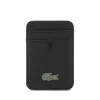 Lacoste Iconic Petit Pique MagSafe tok + kártyatartó pénztárca, Apple iPhone 17 - fekete